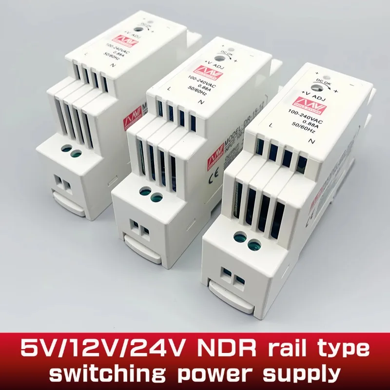 IN Rail Switching Power Supply Light Transformer AC 110V 220V To DC 5V 12V 24V  Power Supply Source Adapter For Led Strip CCTV