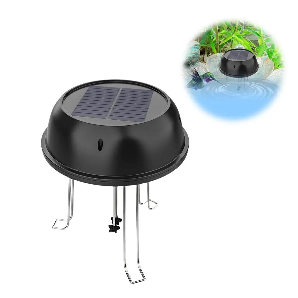 Solar Water Agitator Waterproof Bird Bath Water Aerator Landscaping Water Pool Terrace Aeration Aerator Garden Decoration A8Q6