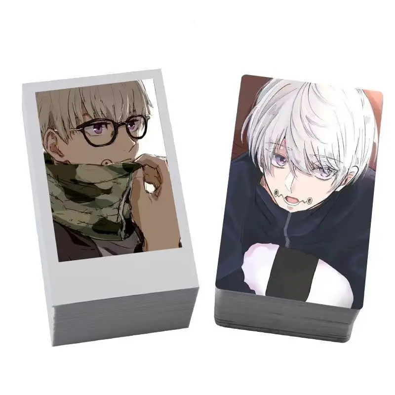 100 PCS Anime Satoru Gojo Inumaki Toge Jujutsu Kaisen Card Satoru Gojo Figure Cosplay Exquisite HD Photo Lomo Card Drama Stills