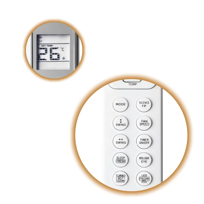 

Universal Air Conditioner Remote Control RG36F Series Compatible with RG36F/BGEF RG36F2/BGEF RG36F4/BGEF Replacement Remote for