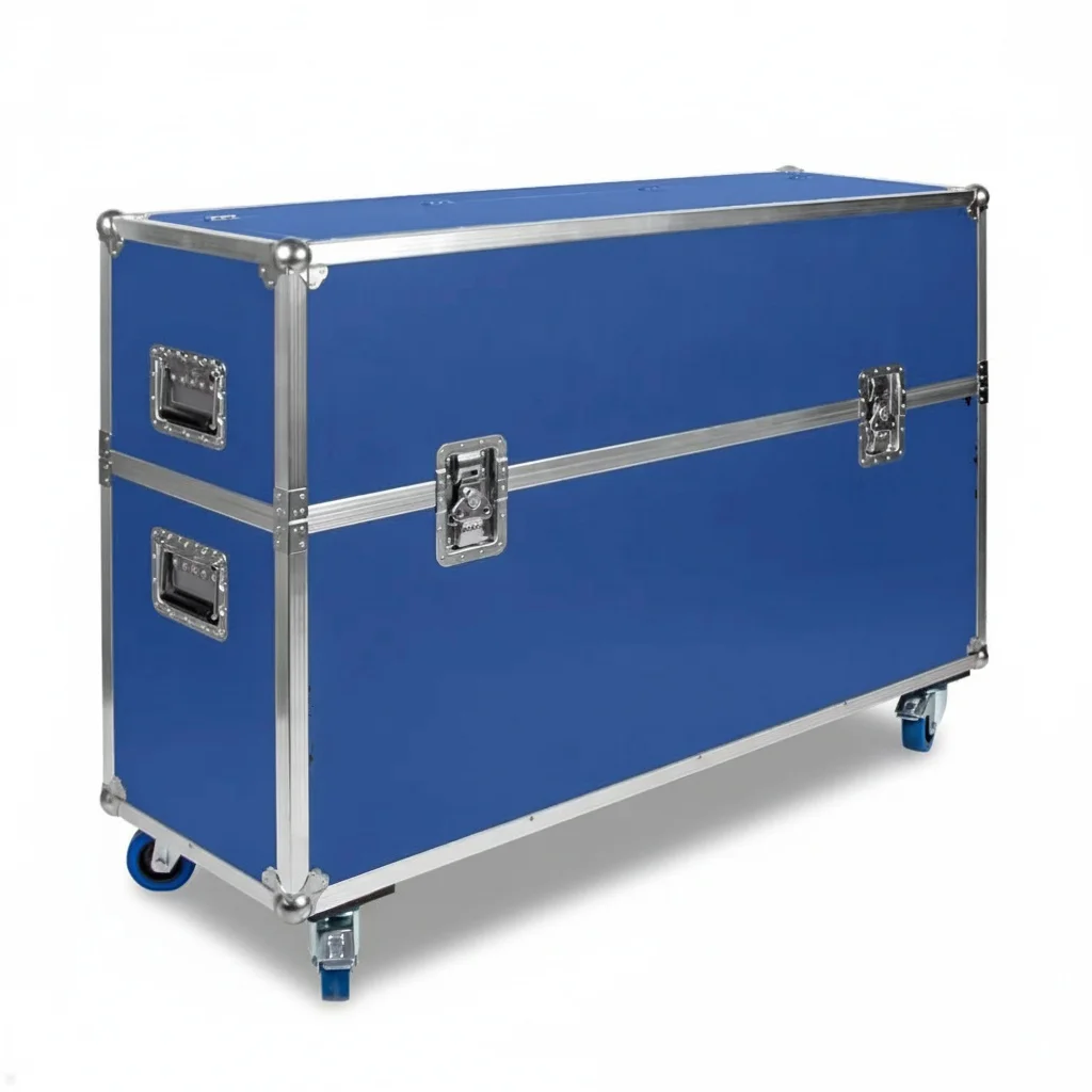 

Кейс для транспортировки телевизоров с диагональю от 40 до 85 дюймов, кейс для экранов с колесами, усиленный кейс для транспортировки LED-мониторов из 12-миллиметровой фанеры.