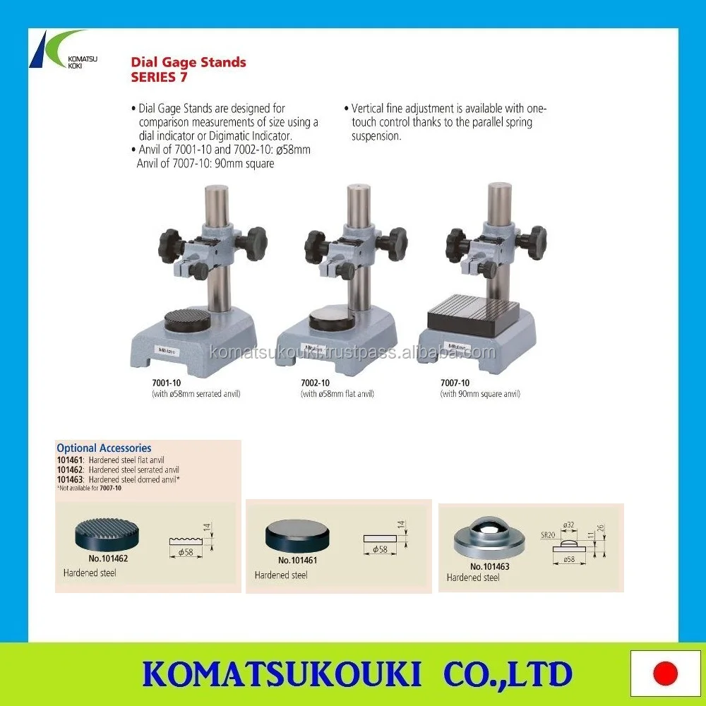 Hot-selling and reliable Mitutoyo 215-405-10 measurement instrument parts and accessories Comparator base/stand, Made in Japan