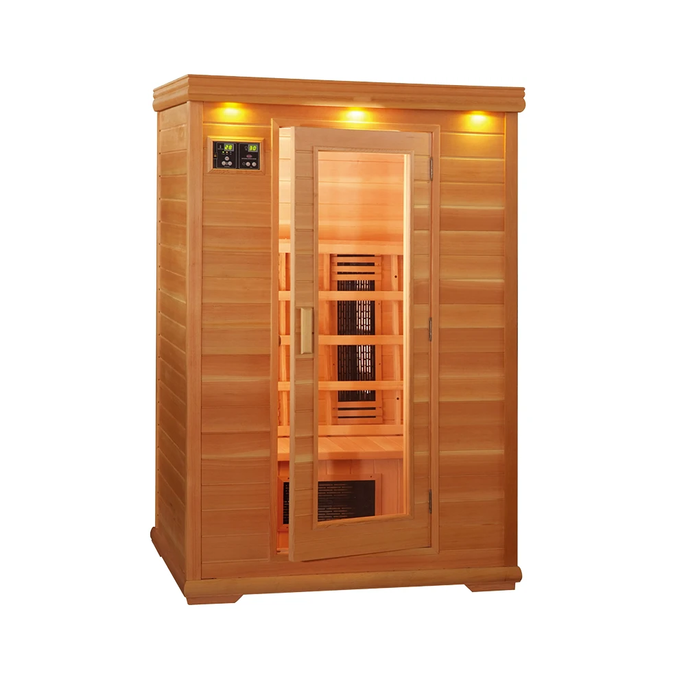 

Hot Sale Indoor Wooden Infrared Dry Steam Sauna Bathroom