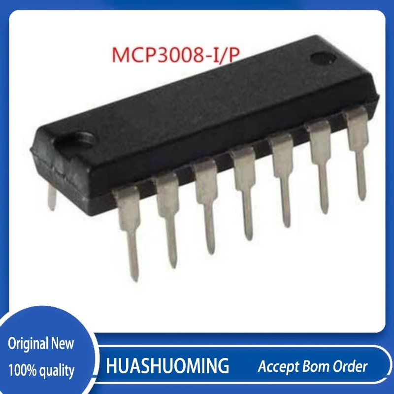 

1PCS/LOT MCP3008-I/P MCP3008 3008 DIP-14