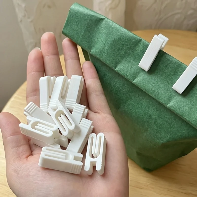 10Pcs Random Color Food Bag Sealing Clips, Durable Plastic Snack Bag Clips, Portable Kitchen Gadgets