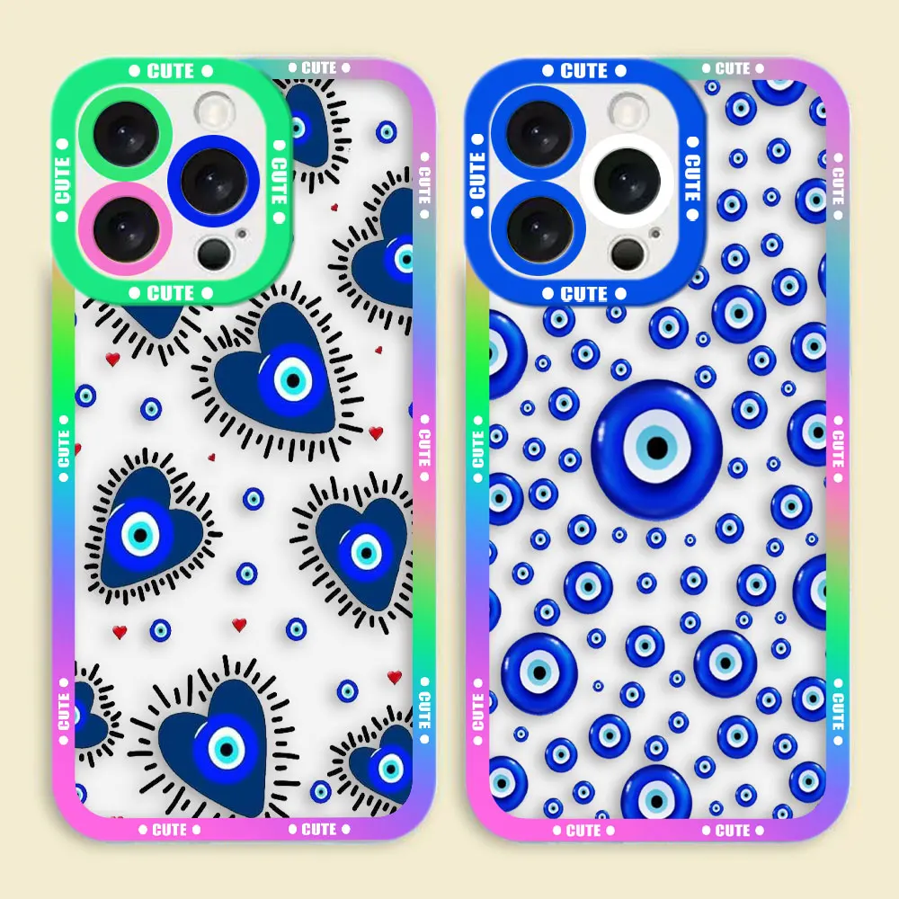 Lucky Eye Blue Eye Cover Phone Case For Xiaomi POCO X5 X4 X3 NFC GT F3 F5 M4 M3 11 11T PRO LITE Silicone Case Funda Coque Shell