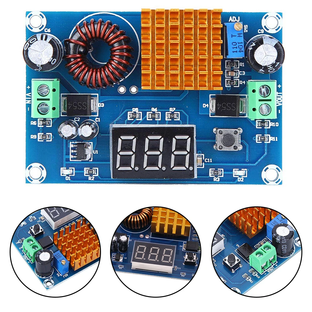 DC To DC Boost Converter,Adjustable Step Up Voltage Module DC 4-35V To DC 5-45V Practical Boost Converter Step Up Voltage Module