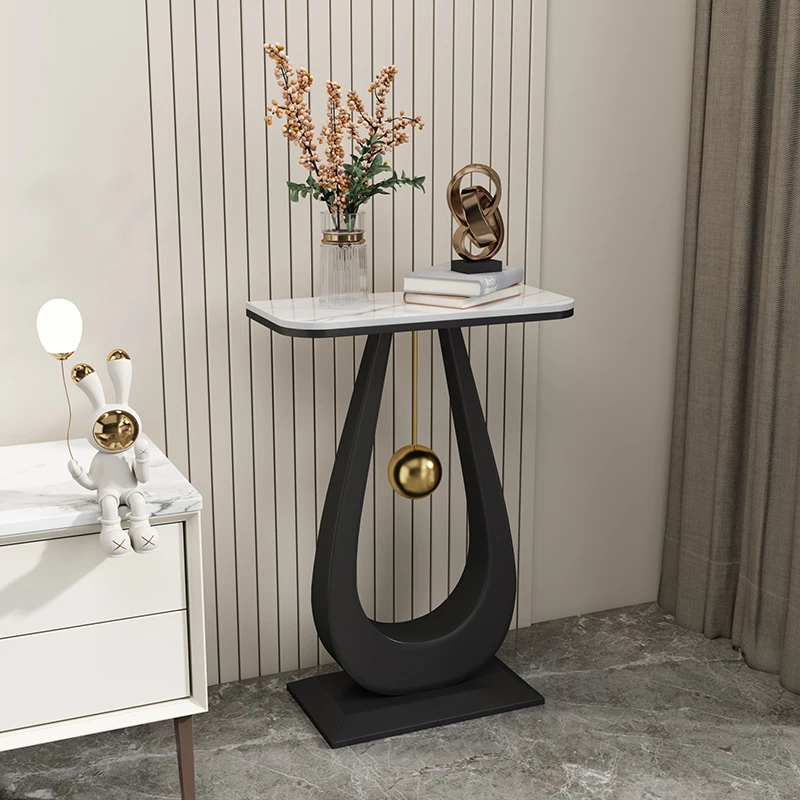 رف زهور إيطالي فاخر خفيف، رف زهور بلاطة صخرية نورديك، رف ديكور بسيط لأريكة غرفة المعيشة، رف أحواض زهور للشرفة #4