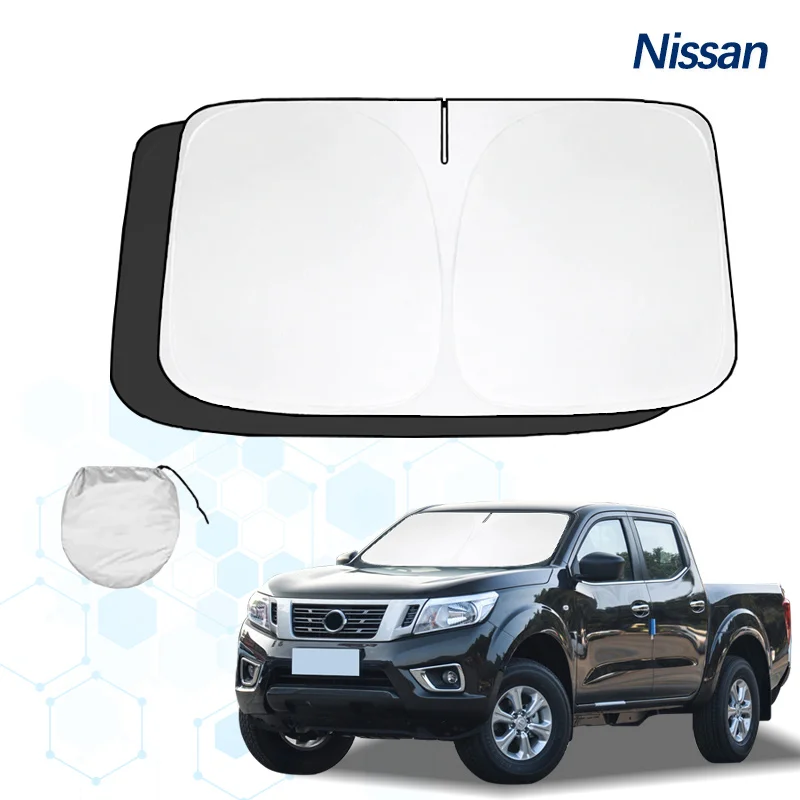 For Nissan Navara D40 D22 NP300 Windshield Sun Shade Sunshade Sun Visor Protector Foldable Blocks UV Rays Keep Car Cooler