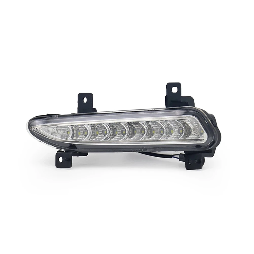 Car Left DRL LED Fog Light for Geely EC718 EC7 2014-2016 Auto Driving Lamp Daytime Running Light Bumper Lamp