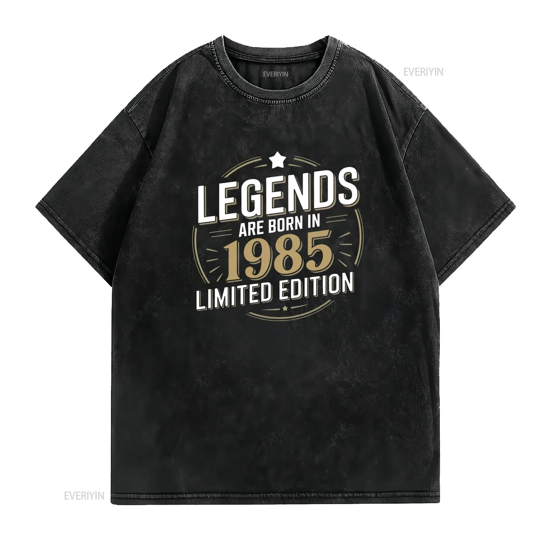 40th Birthday T Shirt Legends Are Born In 1985 Limited Edition Year Cool Idea Premium vintage Washed streetwear Casual Unisex