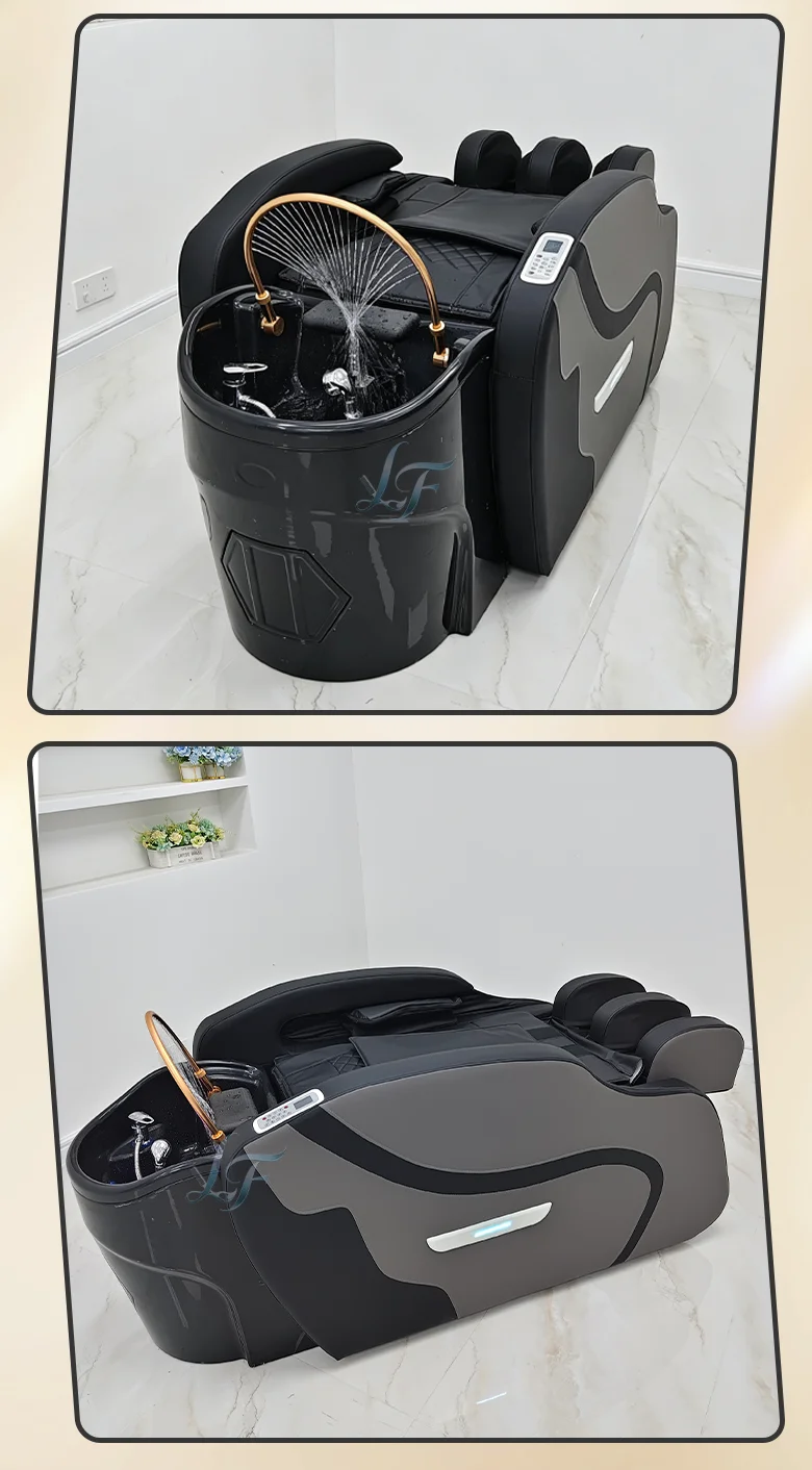 Hydraulisches Elektrisches Shampoo-Waschbett mit Kopfmassagebecken für Professionelle Schönheitssalonausstattung – Detail 10