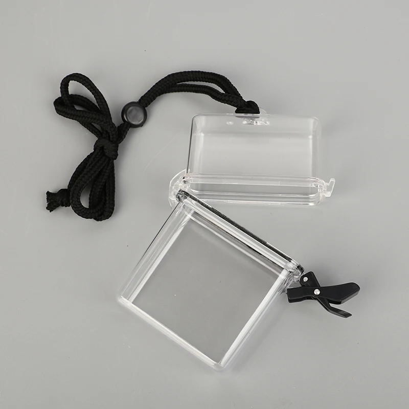 Transparent Collect Classification Box Portable Small Card Sealed Storage Can Money Key Waterproof Tank School Stationery