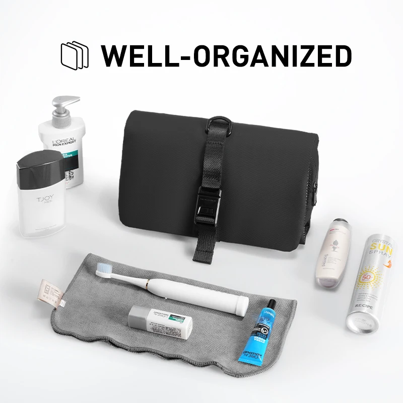 MARKRYDEN MagiClip: Wet-Dry Separate Toiletry Bag with Toothbrush Holder For Daily view 2