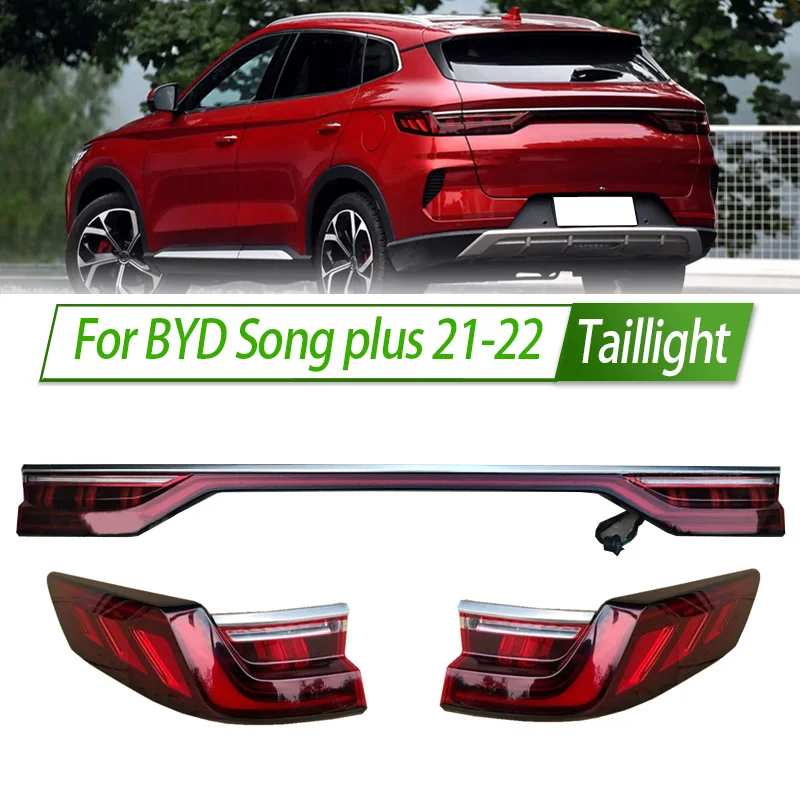 For BYD Song Plus Rear Taillight Full Set Center Full Width Light Bar & Left Right Tail Lamp Assembly Direct Fit