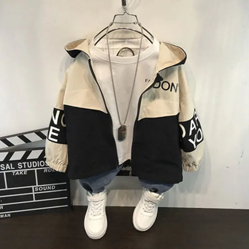 Baby autumn and winter new warm clothing children\'s jacket thickening plus velvet padded jacket boy hooded jacket boy warm jacke