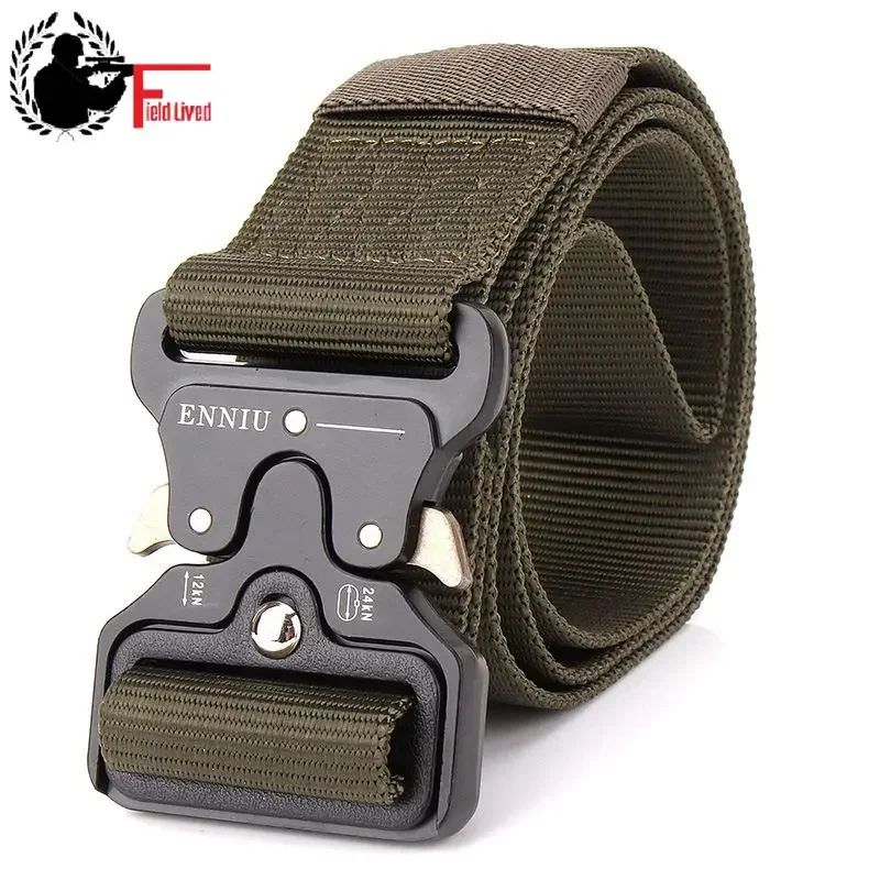 SWAT Military Equipment Knock Off Army Belt Men Heavy Duty US Soldier Combat Tactical Belt Buckle Male Sturdy Nylon Waistband