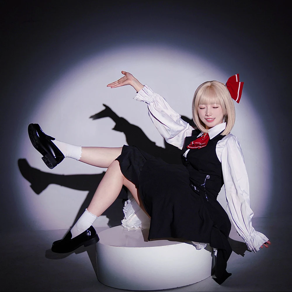 Disfraz de Rumia Cosplay para Halloween, fiesta de juegos de rol de Navidad, juego de cómic, vestido talla S-XL nuevo proyecto chaleco vestido de media falda