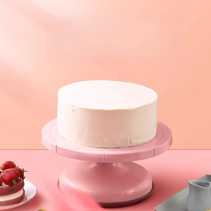 

LMM cake piping table turntable baking plastic turntable non-slip pad baking household