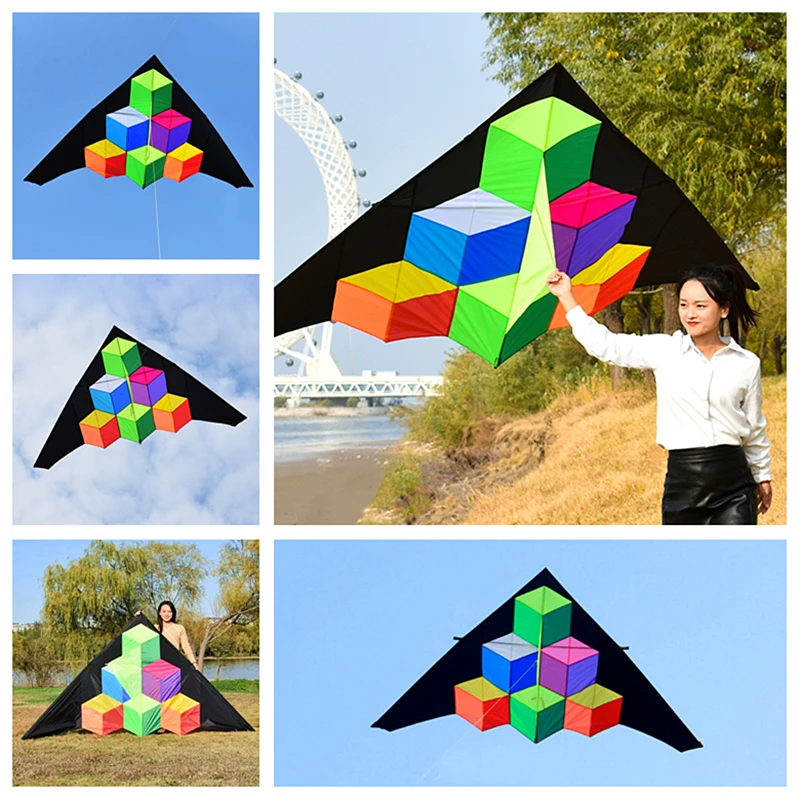 

free shipping step by step delta kite fly for outdoor toys parachute kite for adults kite line large kite steering kite papalote