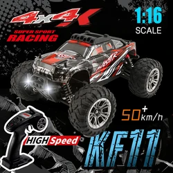 KF11 4WD RC Car 50KM/H 2.4G Electric High Speed Drift Racing IPX6 Waterproof Remote Control Off-Road Vehicle Toys for Children