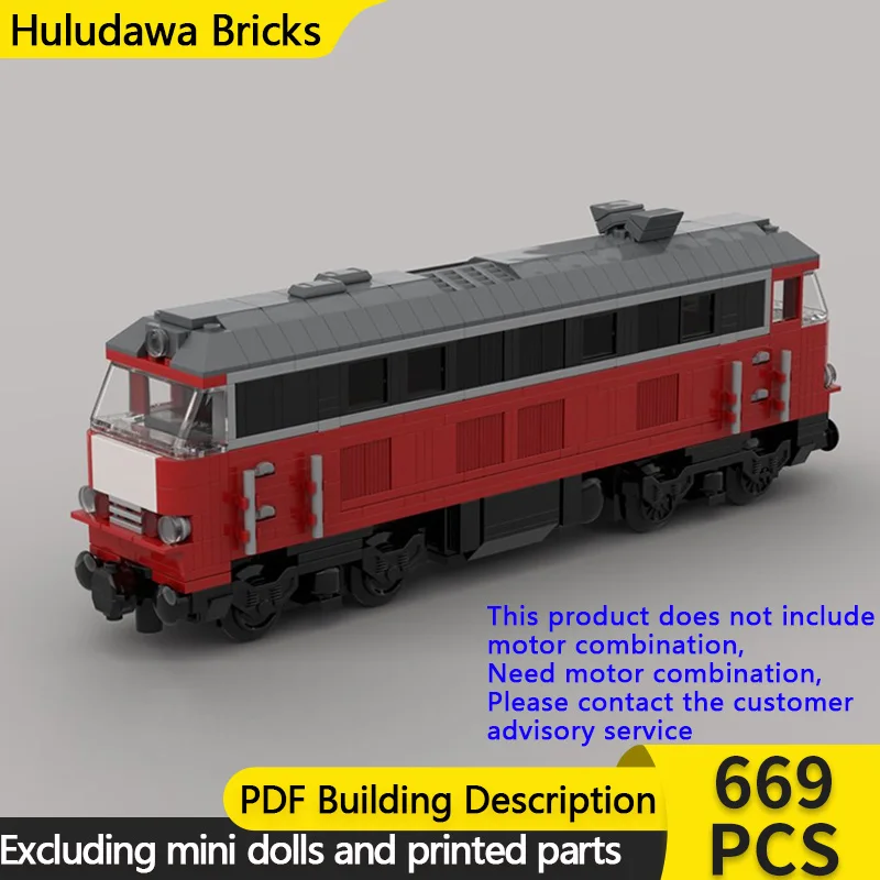 

City Car Model MOC Building Bricks Class V160/218 Diesel Locomotive Modular Technology Gifts Holiday Assemble Children Toys Suit
