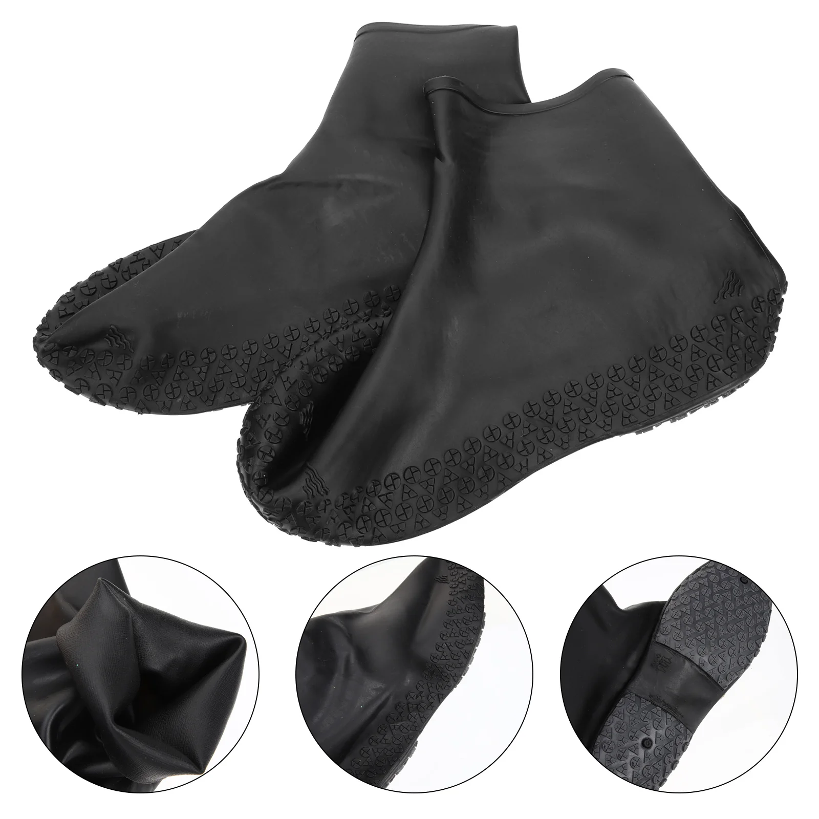 

1pcs Waterproof Anti-Slip Shoe Covers Rainproof Mud-Proof Overshoes Reusable Elastic Protective Covers For Hiking Walking