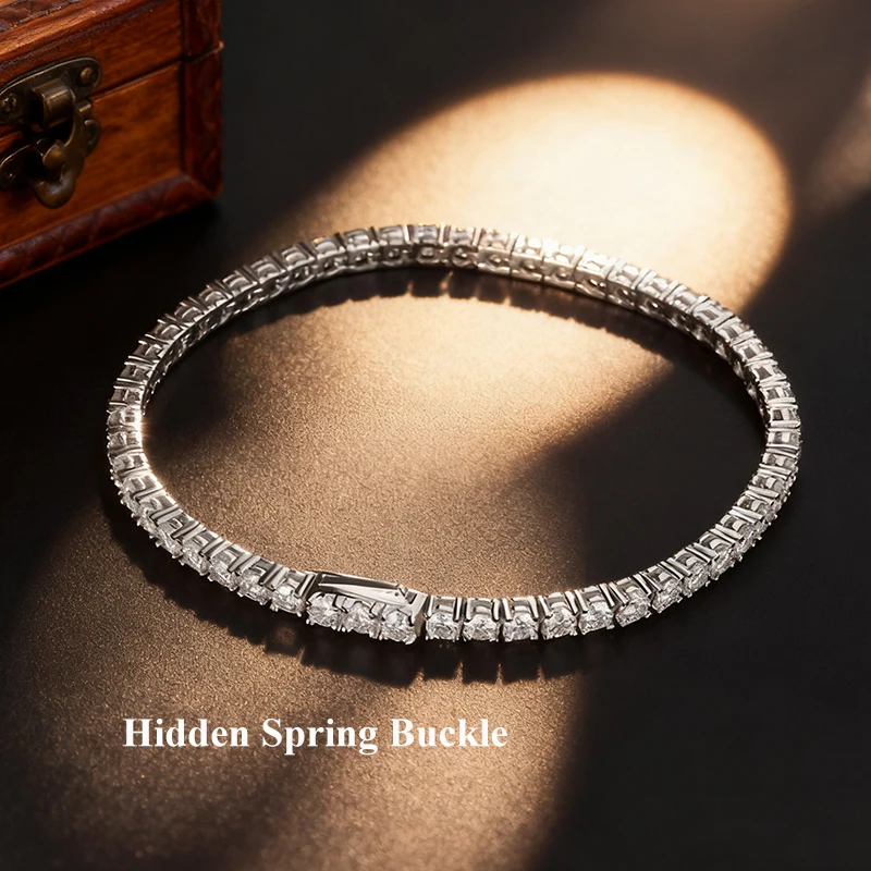 Thumbnail 2 - #68 Cheap Moissanite Tennis Bracelets Worth Buying