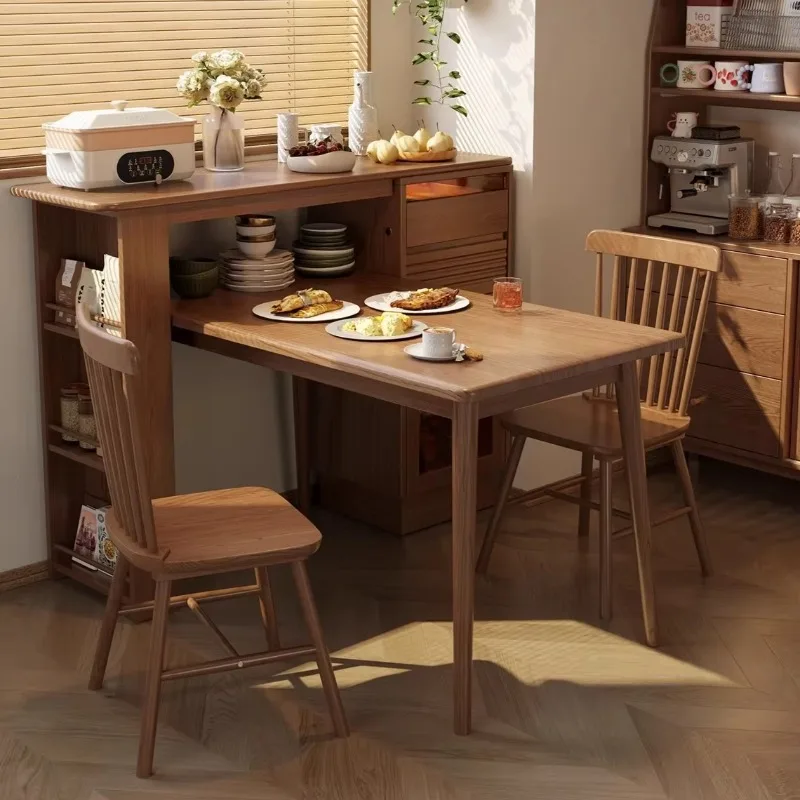 Solid wood modern custom color bar table balcony living room partition mini extended small cabinet