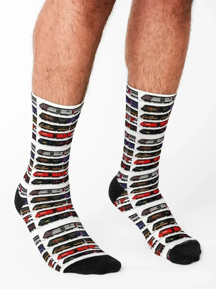 HST TRAIN COLLECTION Socks happy golf valentine gift ideas gym Socks Men Women's