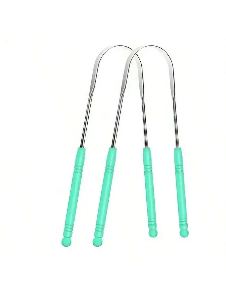1/Piece, Adult U-Shaped Tongue Scraper, 1 Stainless Steel Tongue Scraper, Reducing Bad Breath, Men's And Women's Hygiene Product - Detail 1