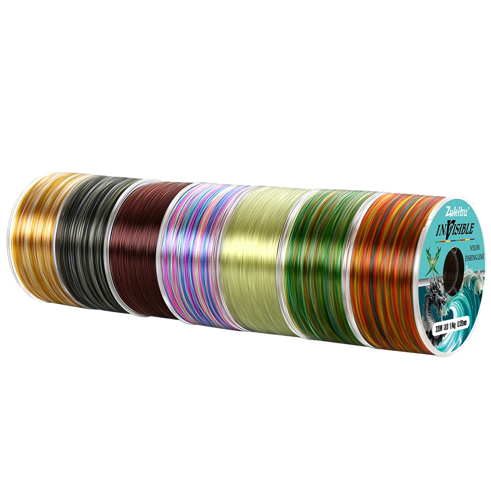 ZUKIBO JIAOLONG 220M 350M Nylon Fishing Line Japanese Durable Super Strong Monofilament Invisible Rock Sea/Freshwater Mono Line