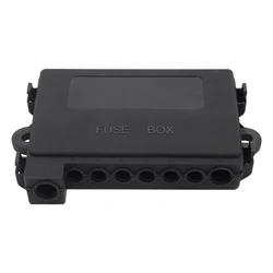 7 Way Car Midi Fuses Box Block Holder 15A~250A Fuses Holder Bolt On Fuses Type Power Distribution for Car Truck