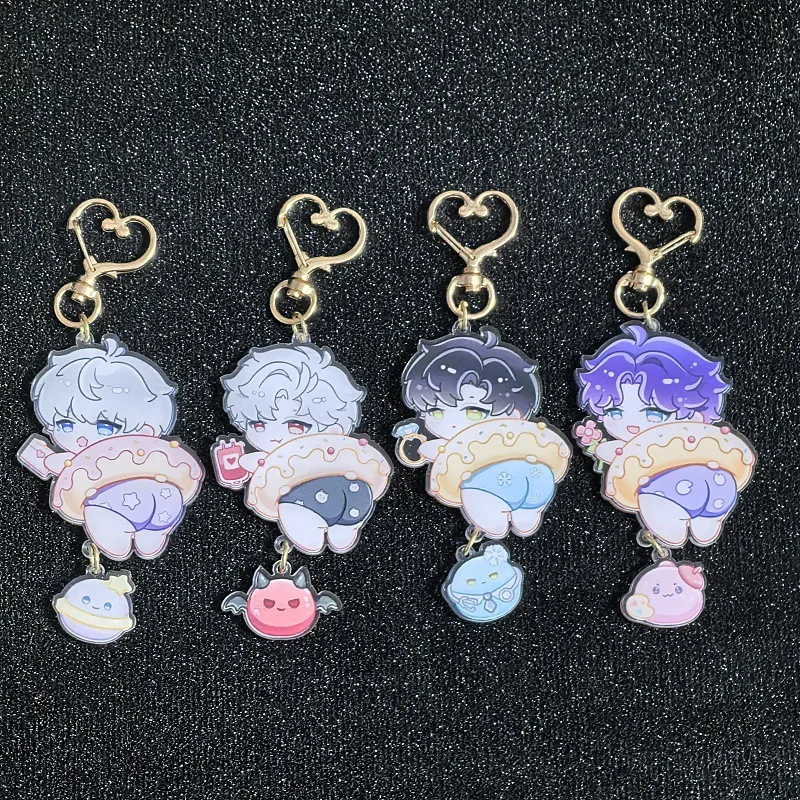 

Love and Deepspace Festive Christmas‑themed Keychain Exquisite Double‑sided Acrylic Charm Cute Holiday Decorative Gift