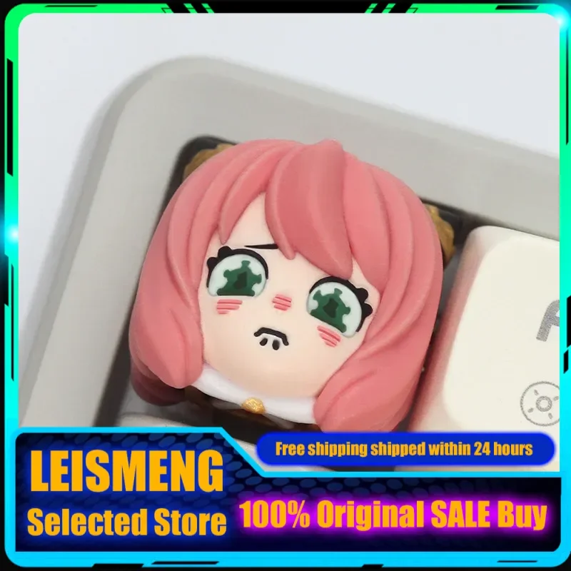 

Spy x Family anime themed keycaps resin mechanical keyboards 1pcs PC gaming keyboards collectible gifts customized keycaps