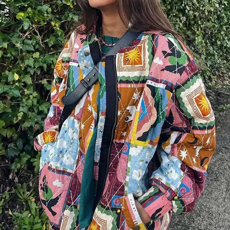 Chaqueta de bombardero para mujer, abrigo Vintage de moda, Tops de manga larga, cárdigan informal holgado de calle Harajuku, primavera y otoño, 2024