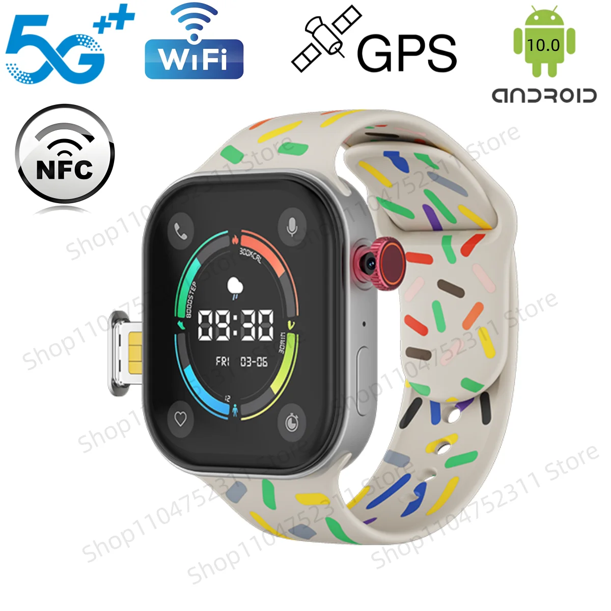 

GOLDENSPIKE VP99 5G Smartwatch 2.29inch Amoled S10 MAX Smart Watch Wrist Phone Heart Rate Rotary Camera GPS Position Game Watch