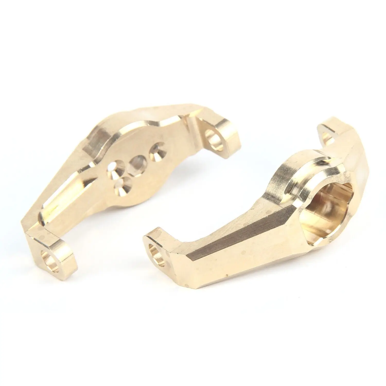 LCX Racing 1/10 RC Crawler Brass Front Axle C Hubs Caster Blocks Portal Drive for Traxxas TRX4 TRX6 Upgrades Parts Accessories