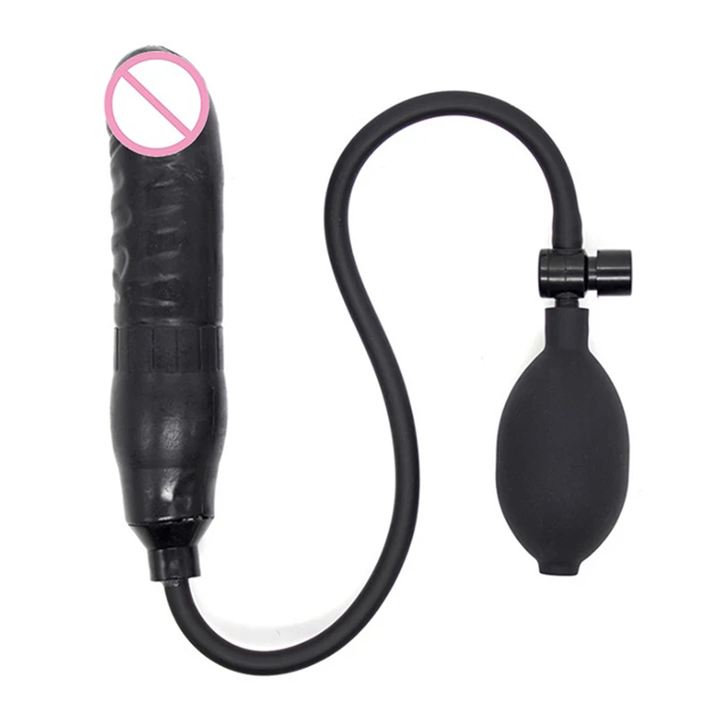 For Men & Women Premium Comfort Dilator Inflatable Anal Plug With Metal Ball Extra Large Prostate Massager G-Spot Stimulator - view 2