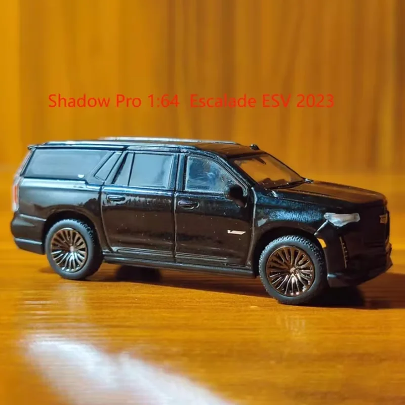 الظل برو دييكاست 1:64 مقياس إسكاليد ESV 2023 سبيكة سيارة نموذج مجموعة ثابتة زينت هدايا العيد اللعب