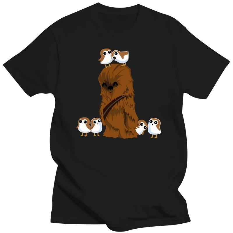 Crazy Porg Wookie T-Shirt - Direct from StockistNew Arrival Male Tees Casual Boy T-Shirts Tops Discounts