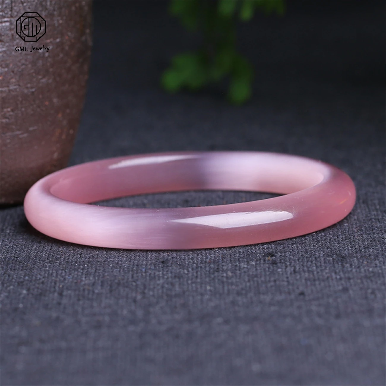 Genuine Cat Eye Stone Bracelet Wide Width Fashionable Korean Style Minimalist for Women Students Daily Wear Jewelry Gift 2