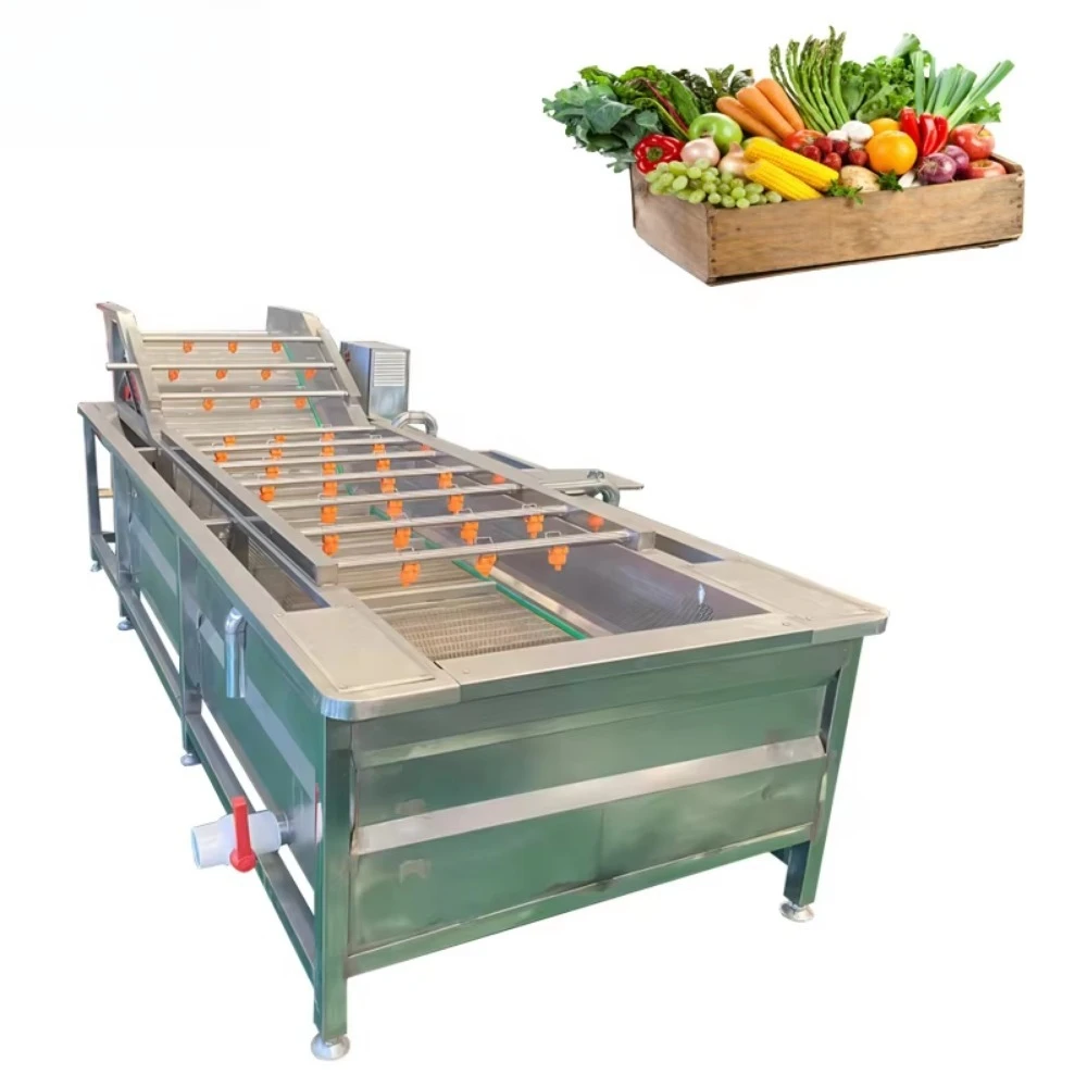 Hydroxyl Fruit and Vegetable Processing Line Cleaning Drying Sorting Waxing Machine Citrus Fruit Washing Machine