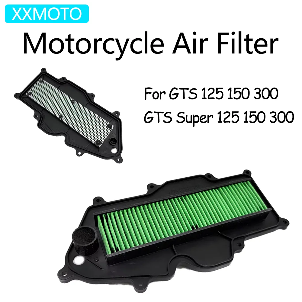 

For Vespa GTS125 GTS150 GTS300 ABS GTS 125 150 300 Super 4T 3V Super-Tech ie ABS E4 Motorcycle Air Filter Intake Cleaner System