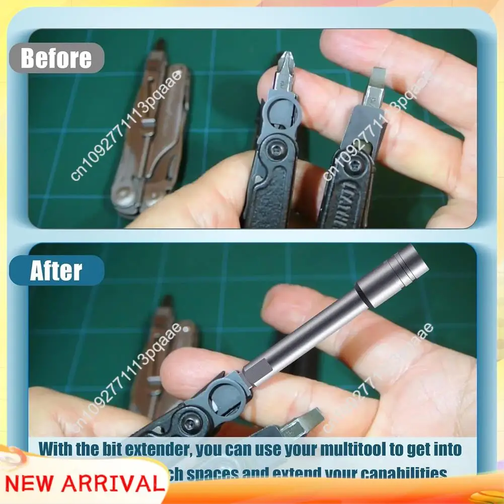 N84R 2 حزمة متعددة المهام بت سائق موسع مع 1/4 بوصة مثقاب تمديد قضيب مقبض مسطح لتعزيز استخدام الملحقات #2