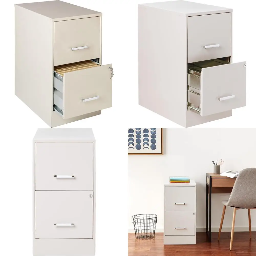 

Soho 22-inch 2-Drawer Stone-Colored File Cabinet for Home Office Use