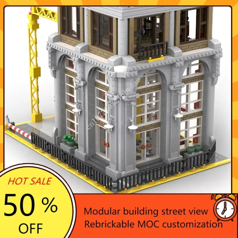 3374PCS Construction Site Modular MOC-910008 Creative street view Model Building Blocks Architecture Assembly Model Toys Gift