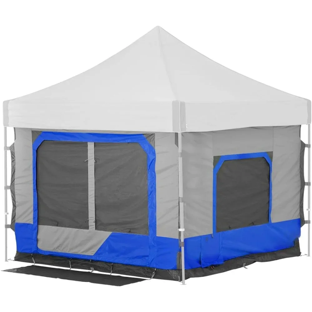 Camping Cube 6.4, Converts 10' Straight Leg Canopy into Camping Tent, Royal Blue (Canopy/Shelter NOT included) Camping Tent