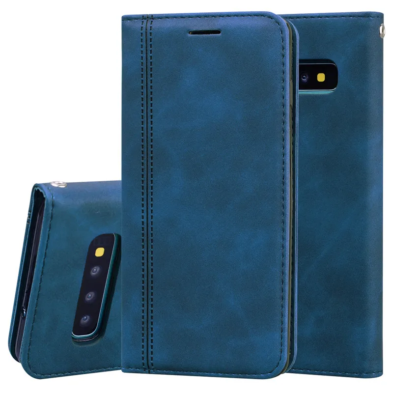 Für SamsungCase Samsung Galaxy S10 Plus Hülle Leder Luxus Flip Hülle Für Samsung Galaxy S10e S 10 S10 Lite SM-G770F Brieftasche Hülle