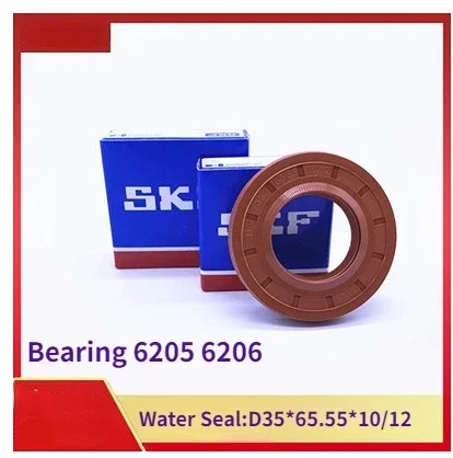 For Samsung/Midea drum washing machine bearing 6205 6206 water seal D35*65.55*10/12